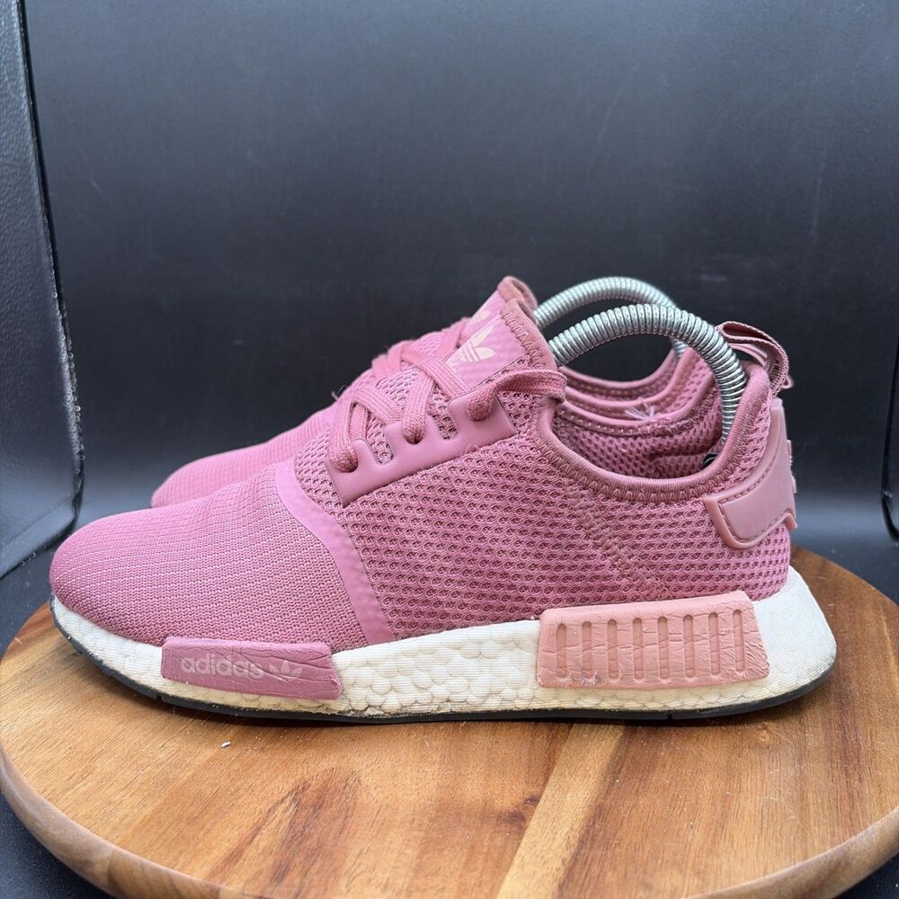Adidas NMD_R1 Womens Size 7.5 Running Shoes Trace Pink White Athletic Sneakers